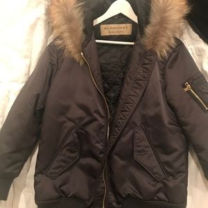 Burberry satin bomber jacket